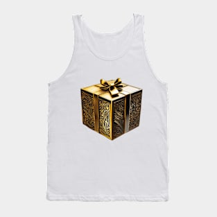 Elegant Golden Floral Gift Box No. 623 Tank Top